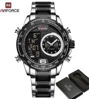 Naviforce 9199 Ch- Black Watch For Men