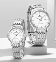 Naviforce NF9228 Silver Couple Watch