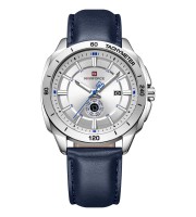 Naviforce 9269 Silver Blue Men’s Quartz Wrist Watch