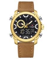 Naviforce 9261 Black Golden Men’s Quartz Wrist Watch