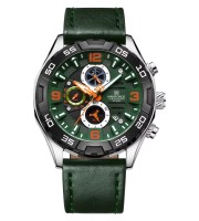 Naviforce 8043 Silver Green Men’s Quartz Wrist Watch
