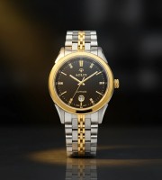 Aolix 9165 – Gold Black Watch For Men