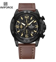 Naviforce NF 8074 Brown Black Watch for Men