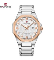 Naviforce 9245 CH – Silver Rose White For Men